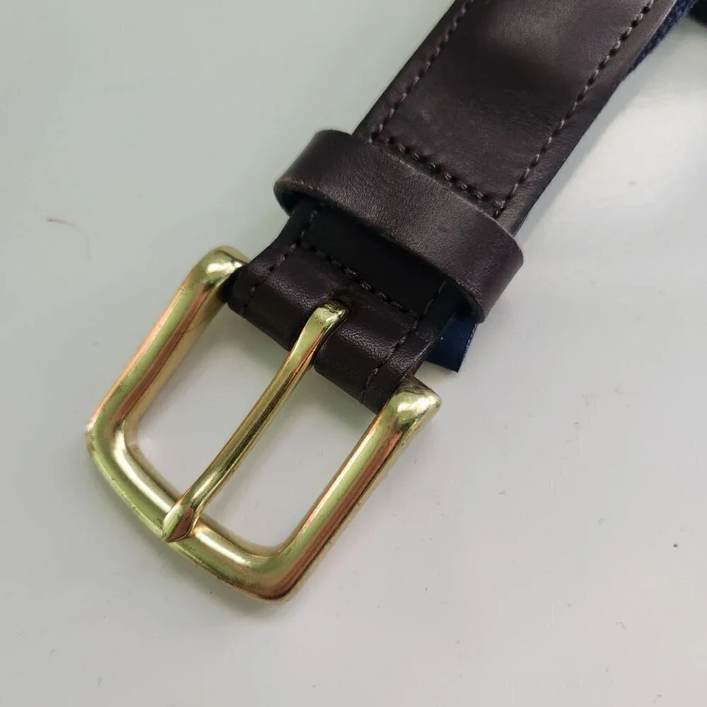 Vineyard Vines American Flag Leather Belt Size 30
